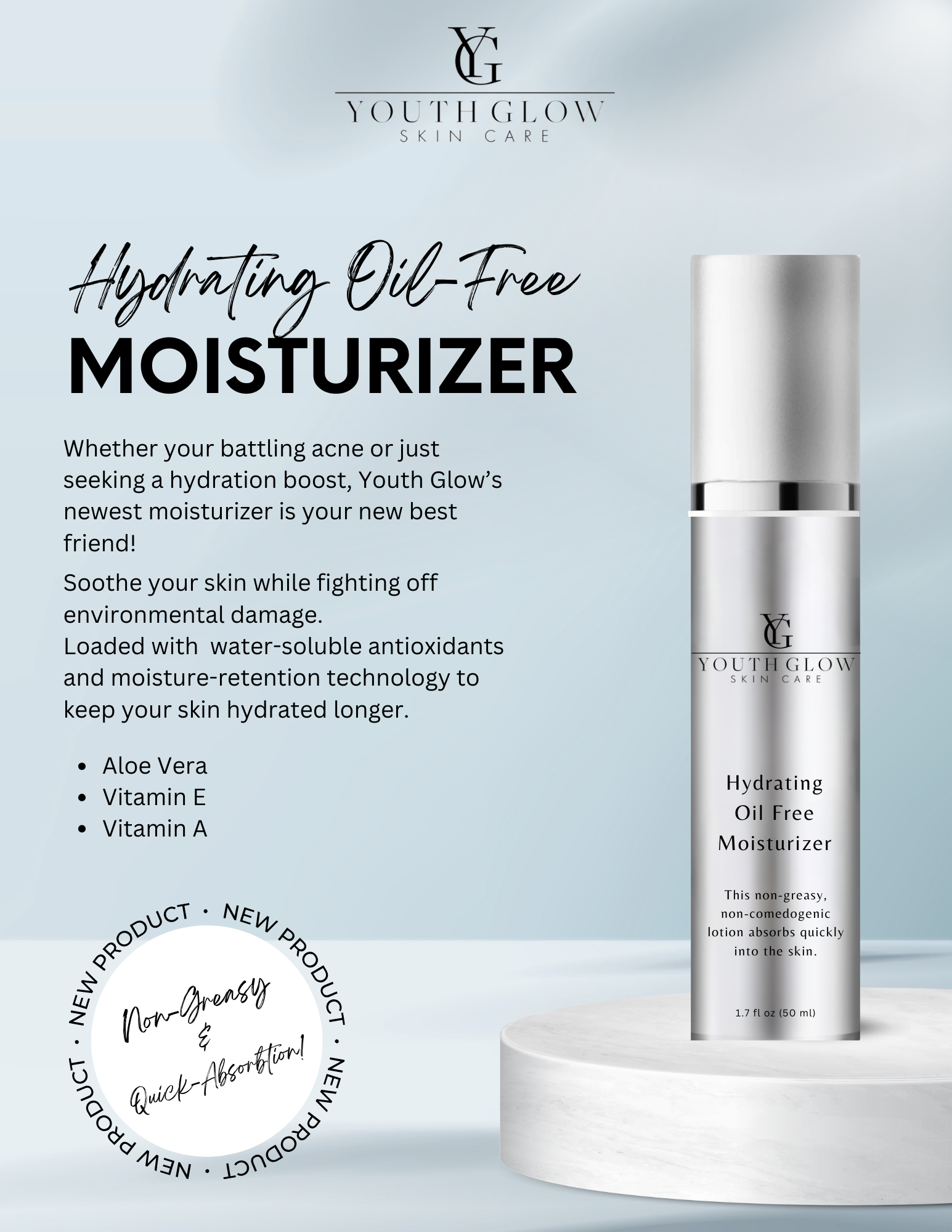Hydrating oil free Moisturizer youthglowskincare Hydrating oil free Moisturizer youthglowskincare